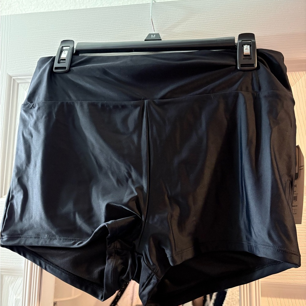 Black Boyshort swim NWT